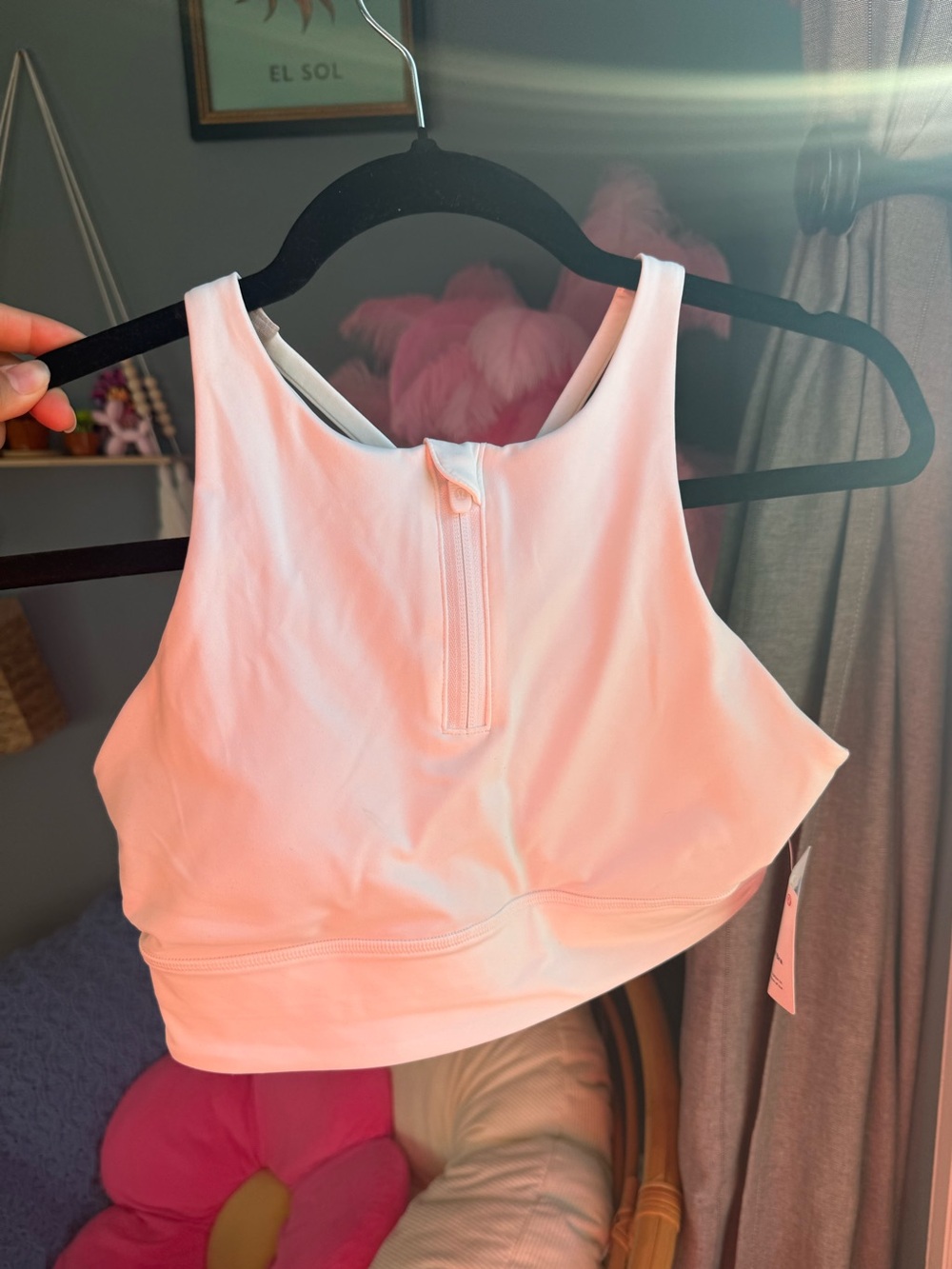 lululemon athletica White High-Neck Zip Sports Bra - Picture 3 of 5